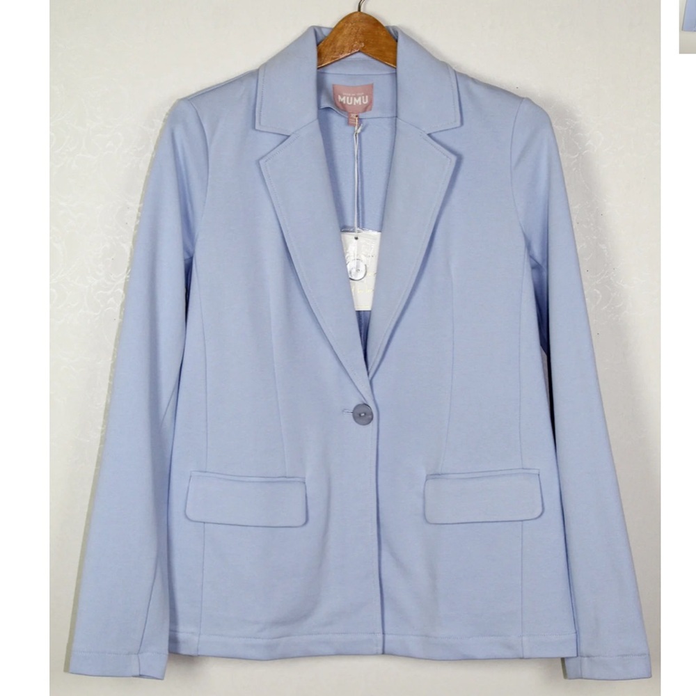 Show Me Your Mumu Lazy Chic‎ Blazer Blue Size Large NWT